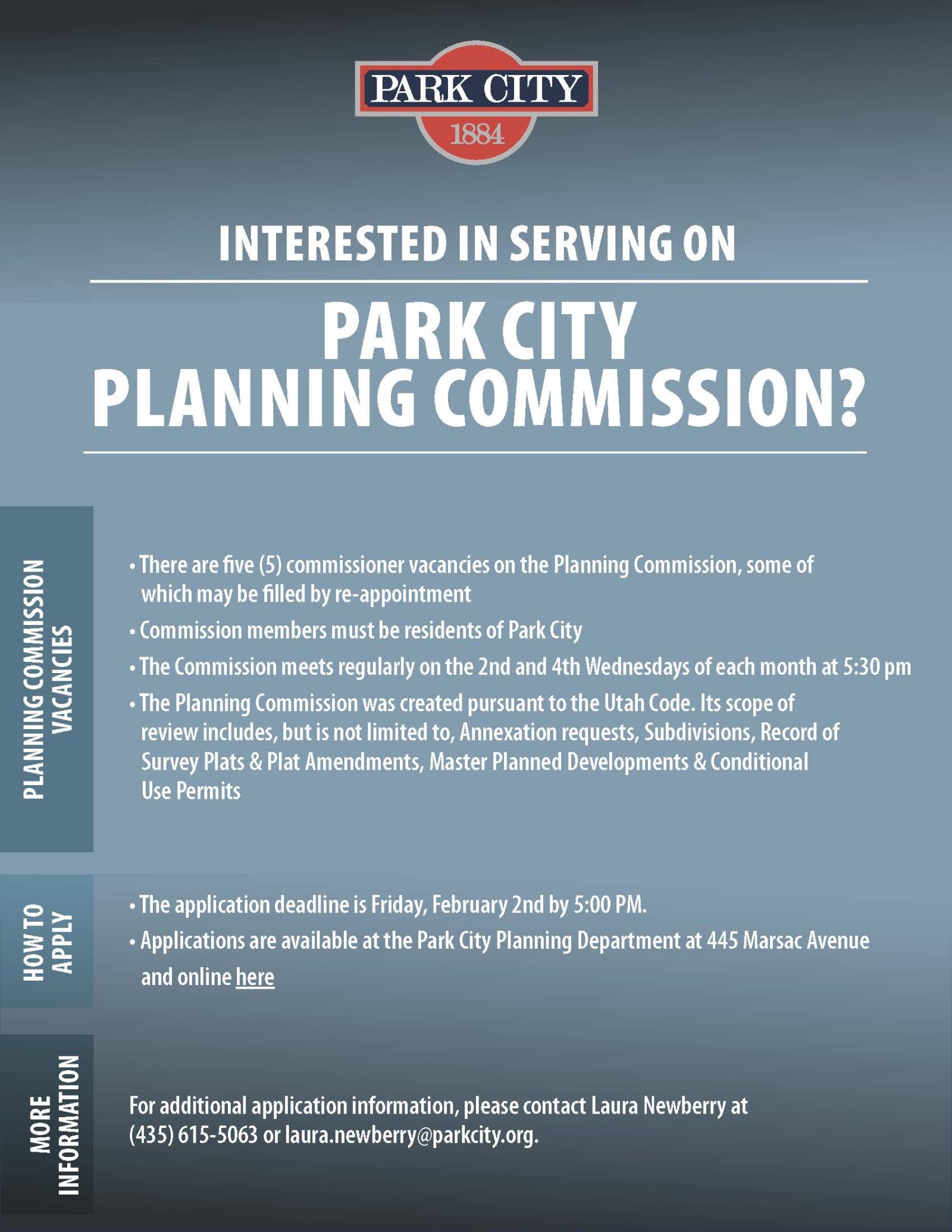 Planning commission flyer