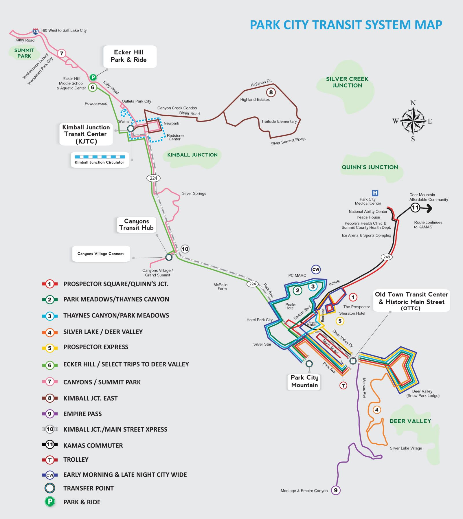 Park City Transit Map
