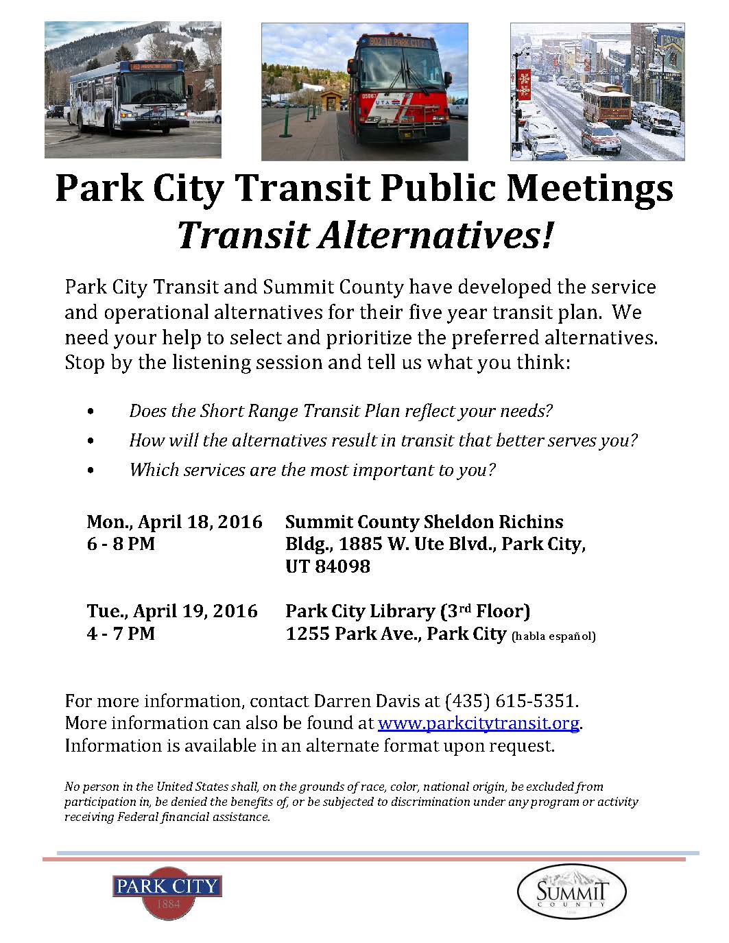 Public Meetings Announcement-April 18 -19