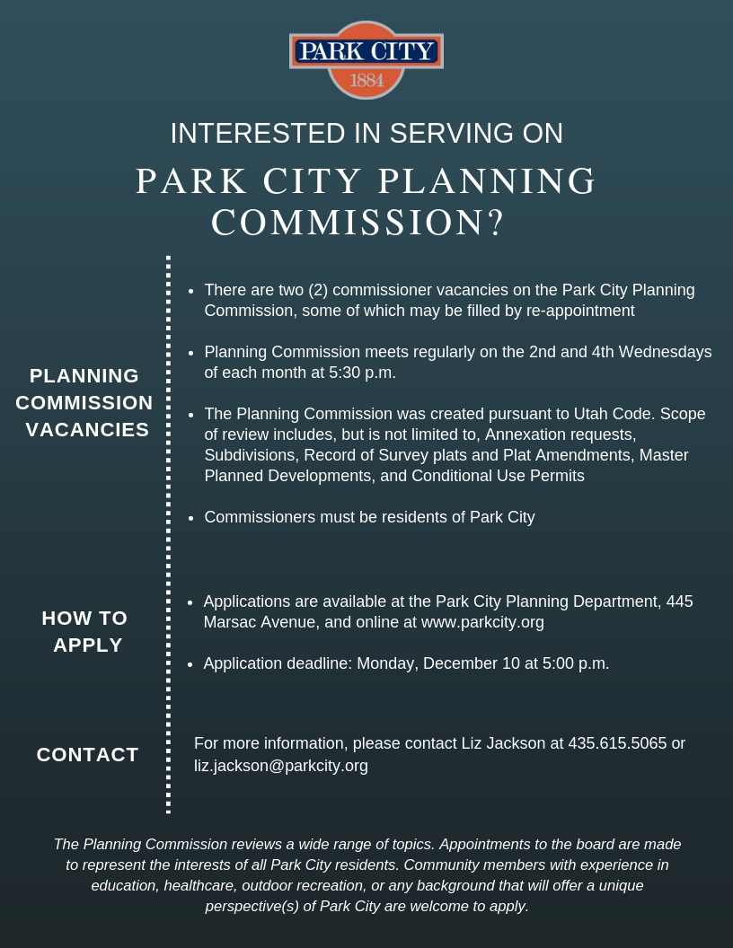 Planning Commission Flyer - 2018