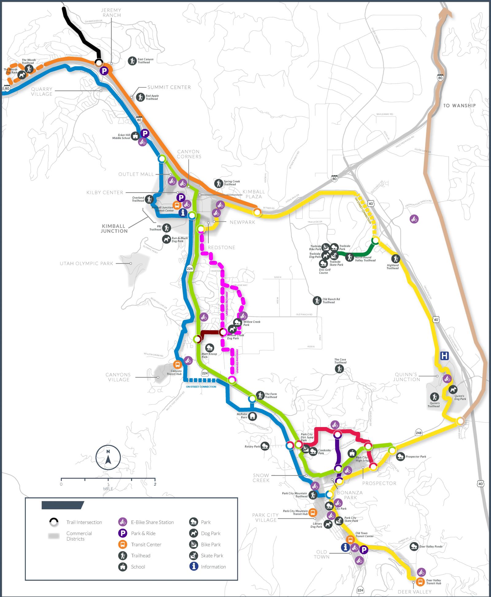 Pathway Map trails path multi-use path