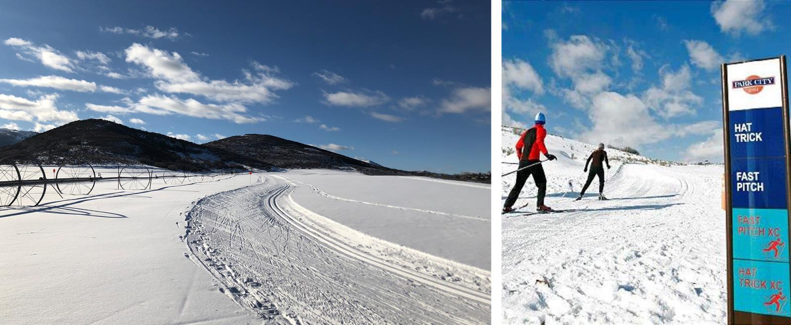 Winter Trails and Map Park City, UT