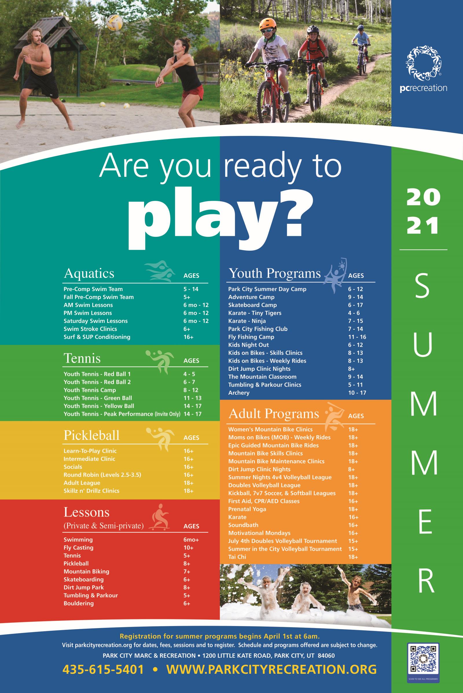 Summer 2021 Program Brochure