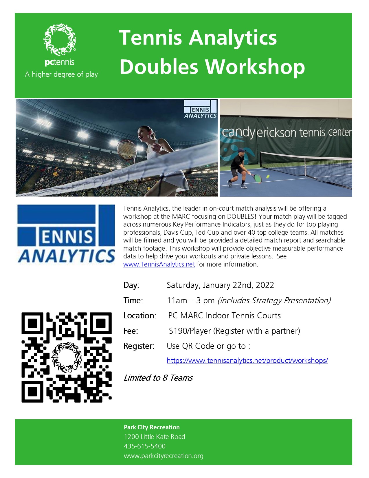 Tennis Analytics Doubles Event - Winter 2022