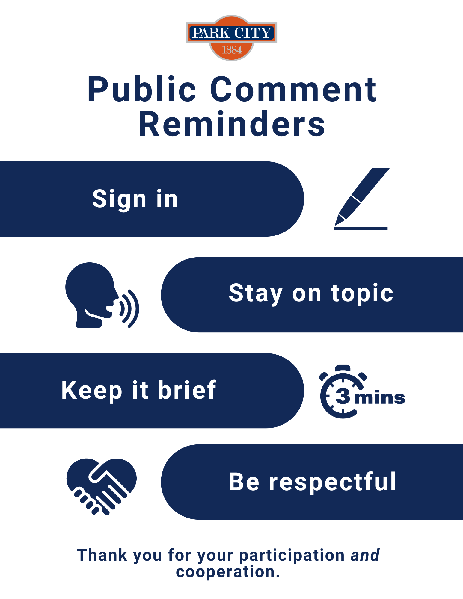 Public Meeting Guidelines