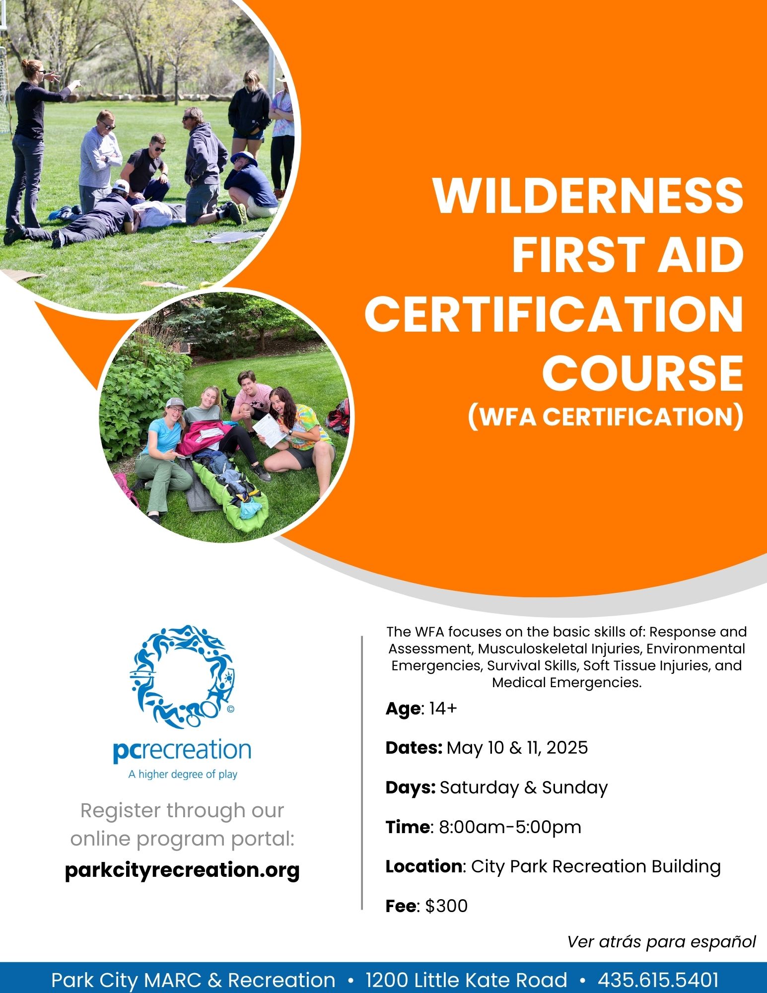 Wilderness First Aid - May 2025